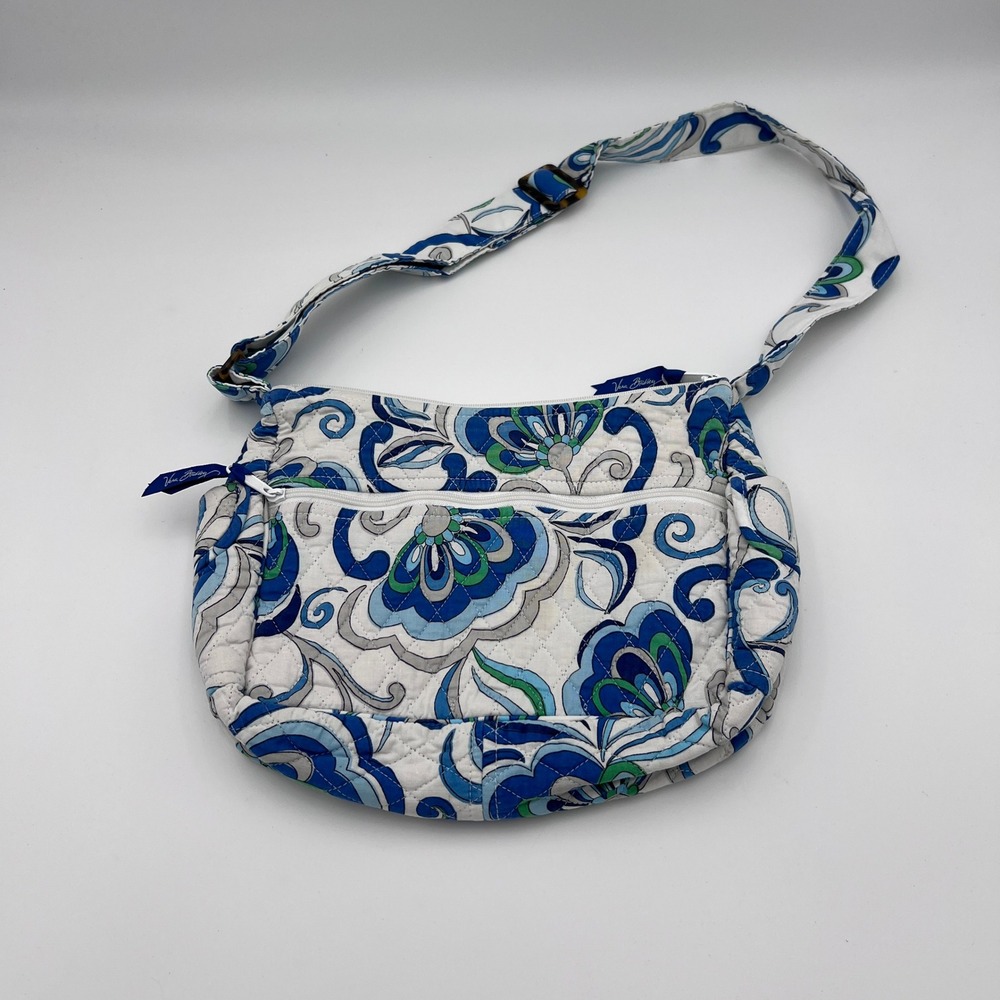 Y2K Vera Bradley Floral Quilted Crossbody Bag Womens Small Preppy Boho
